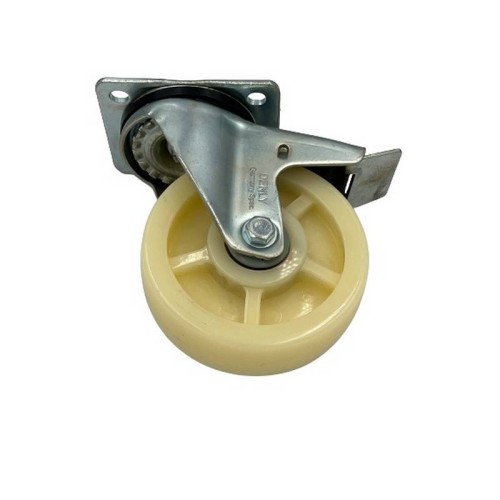 CASTER WITH BRAKE,125X35,NYLON