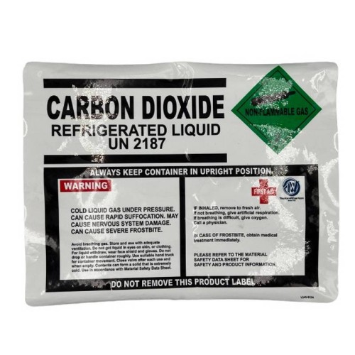 DEWAR BODY LABEL "CARBON DIOXIDE"