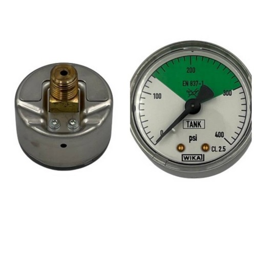 PRESSURE GAUGE,0-400 PSI,1/4"