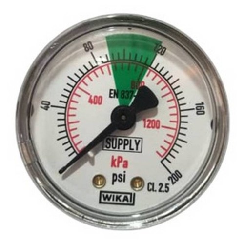 PRESSURE GAUGE,0-200 PSI,1/4"