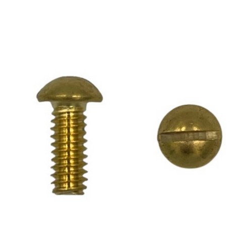 RHMS SCREW, BRASS, 1/4-20 X 5/8 LG